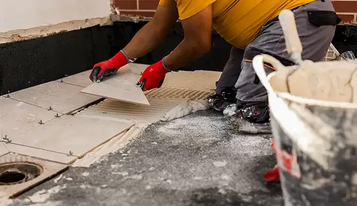 Custom tile installation