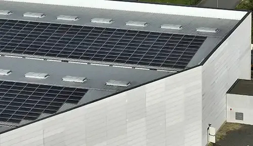 Commercial solar installation